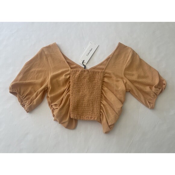 NWT Calvin Klein Beige‎ Top Adjustable Drawstring Size Large - Picture 6 of 7